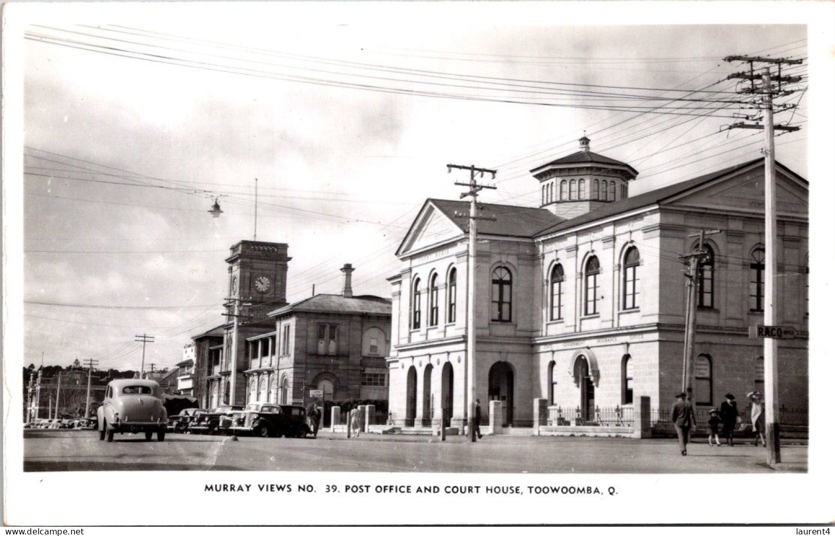 13-7-2023 (2 S 1) Australia  - (not Written /  No Stamp) Very Old B/w Murray Views Nº39 - QLD - Toowoomba - Towoomba / Darling Downs