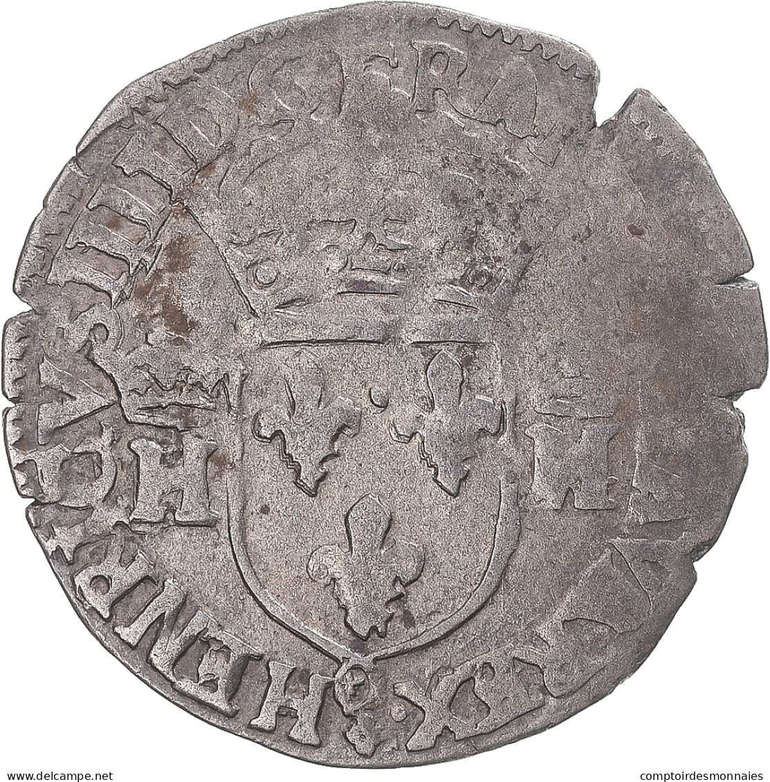 Monnaie, France, Henri IV, Douzain Aux 2 H Couronnés, Date Incertaine - 1589-1610 Enrico IV