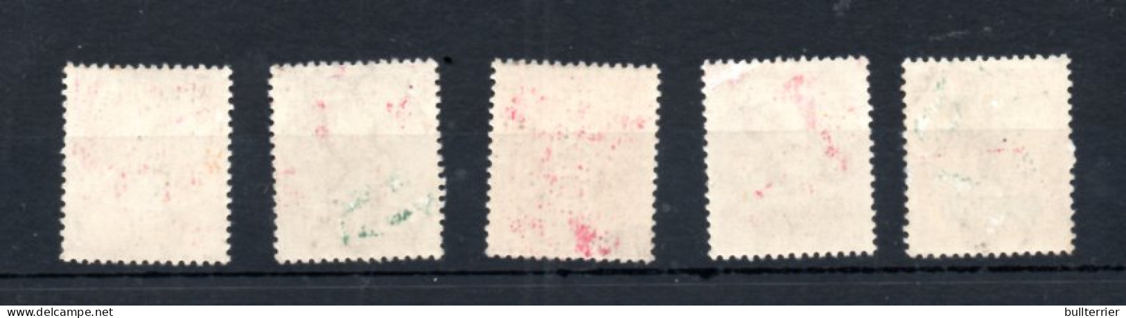 JAPAN - 1914 - 1//2, 1,3, 5 AND 30SEN VALUES  MINT NEVER HINGED SOME GUM SPECKS  SG CAT £65,  - Ongebruikt