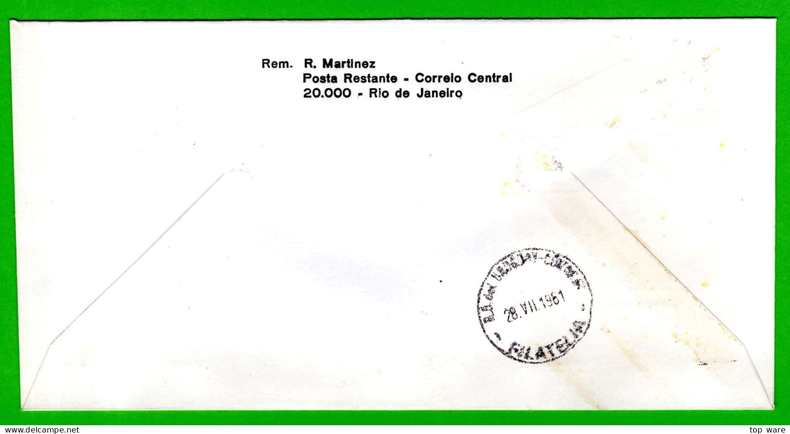 Brazil Brasilien ATM VA.00005 / Cr$ 15,00 Auf FDC Rio Nach Uruguay Ankunftstempel 28.7.1981 / Frama CVP Automatenmarken - Franking Labels