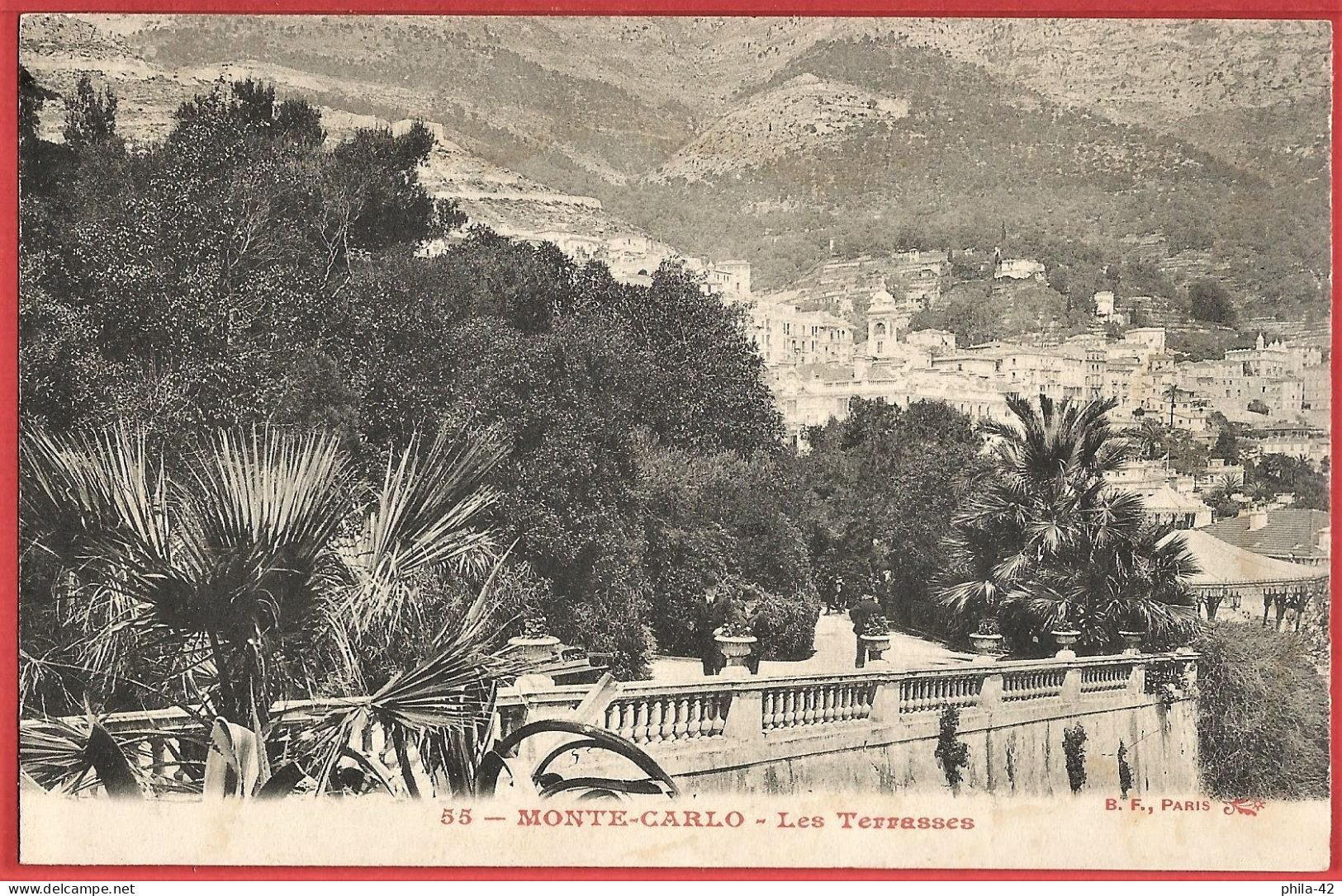 Monaco : Monte-Carlo - Les Terrasses - CPA Non écrite - Terraces