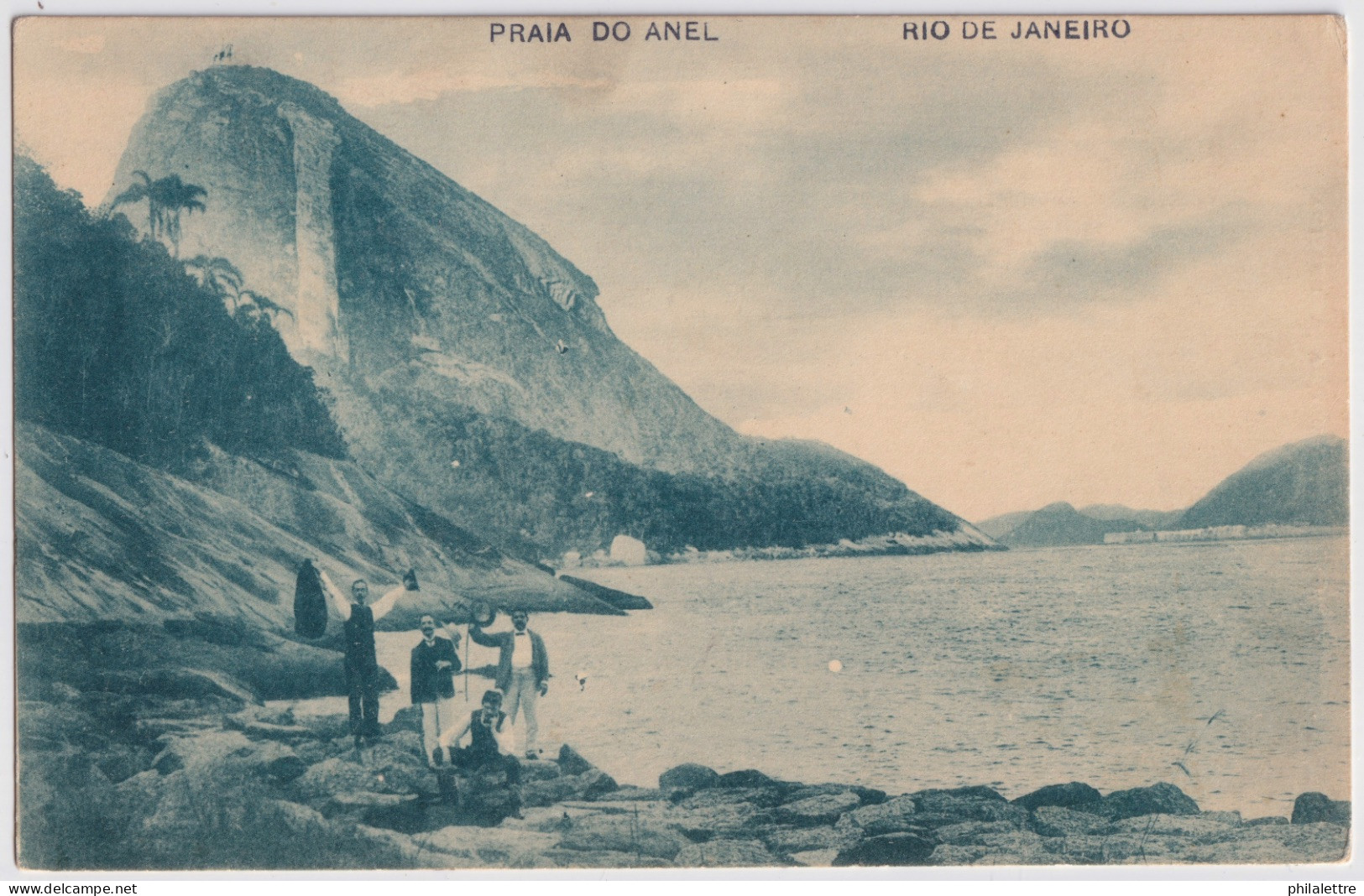 BRAZIL - 1922 - 2xMi.145 100r Centenary Of Independance On Post Card Of Praia Do Anel From SUC DE CAIXAS To Belgium - Brieven En Documenten