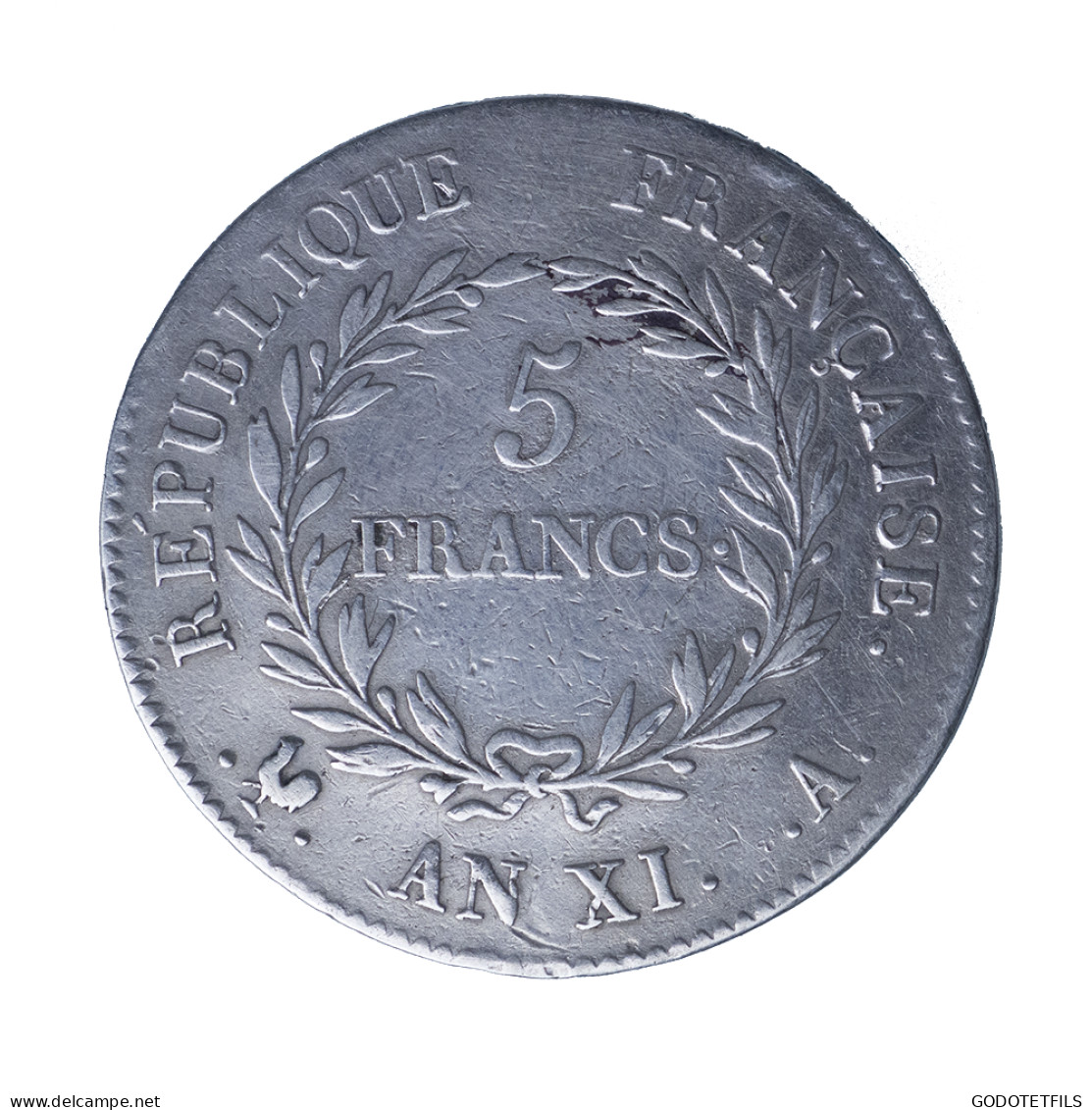 Bonaparte Premier Consul-5 Francs An XI Paris - 5 Francs