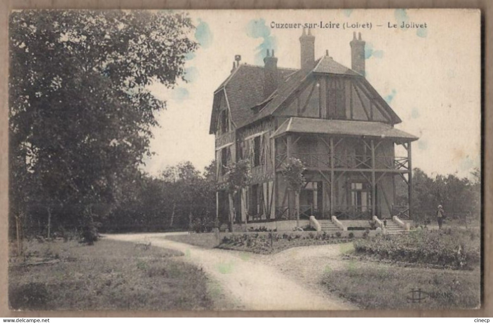 CPA 45 - OUZOUER SUR LOIRE - Le Jolivet - TB PLAN Grande Maison CHALET - Petite Animation - Ouzouer Sur Loire