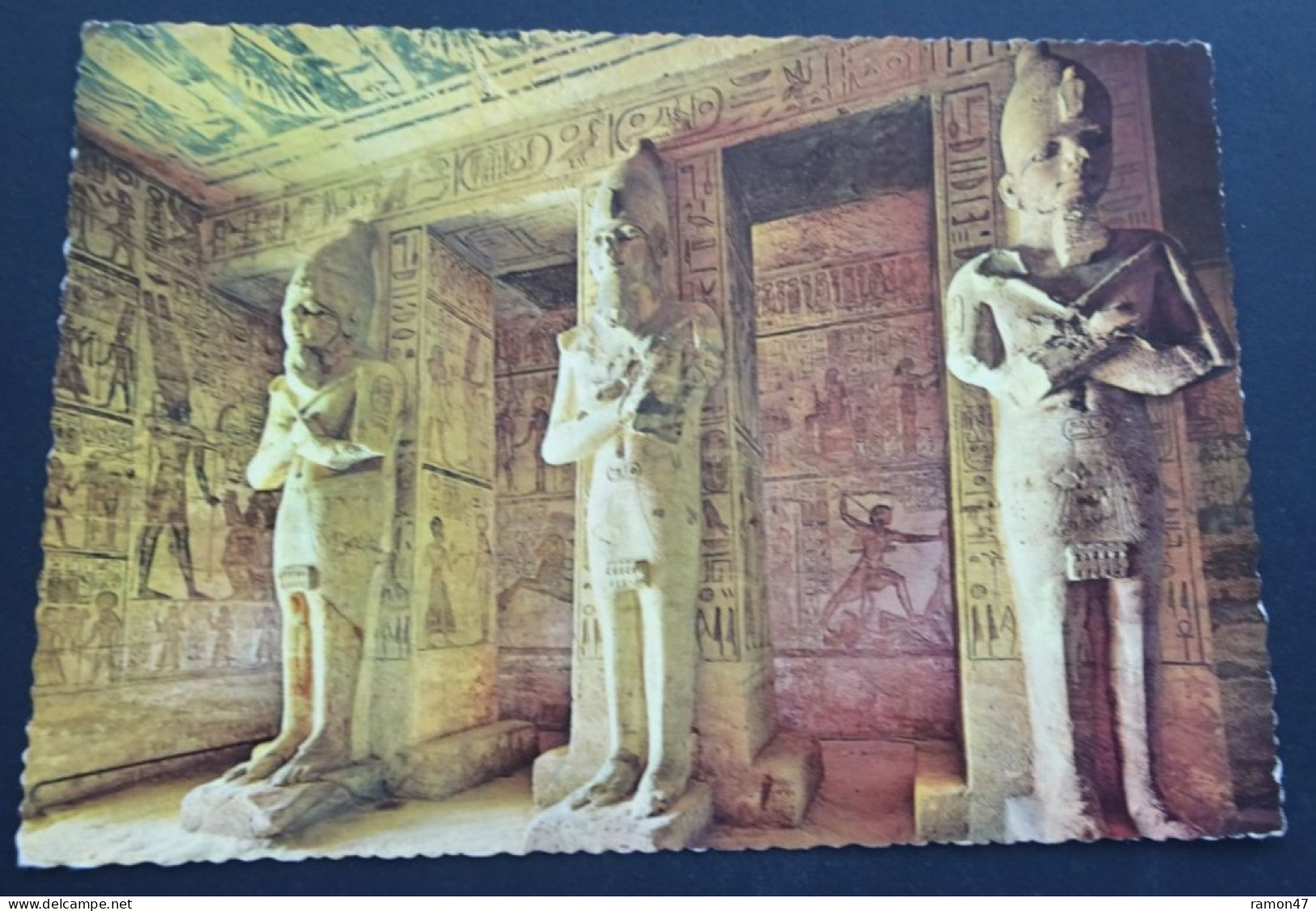 Abu Simbel: Hypostyle Hall In The Great Temple - Pub. Dar El Kitab El Guedid, Cairo - Krüger # 749.24 - Tempels Van Aboe Simbel