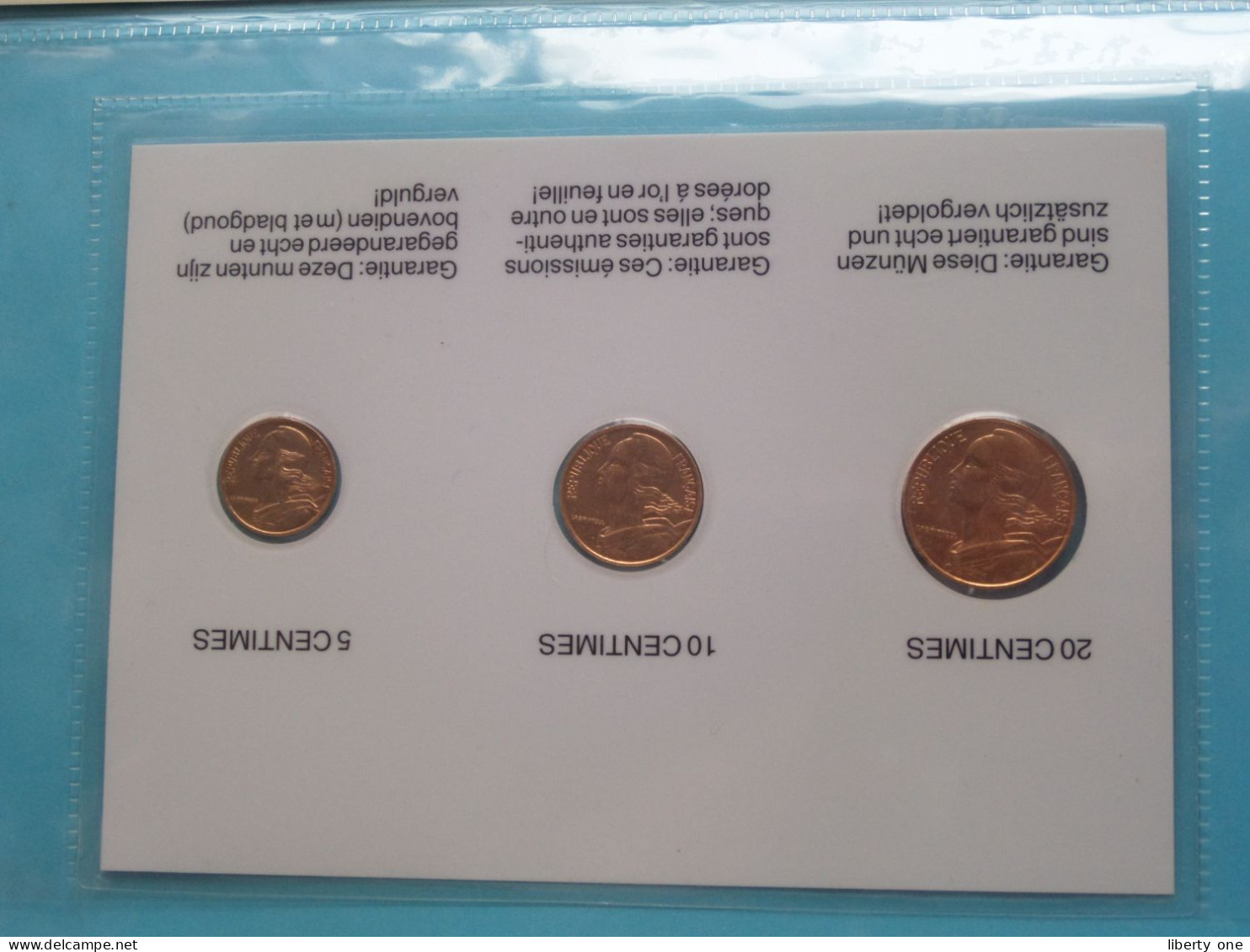 Set Of 3 Coins LA FRANCE ( DETAIL > Voir / See SCANS ) Gold Plated ! - Errores Y Curiosidades