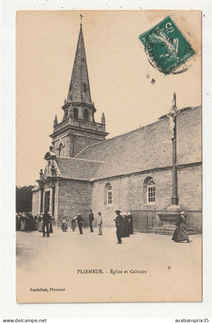 PLOEMEUR - EGLISE ET CALVAIRE - 56 - Ploemeur