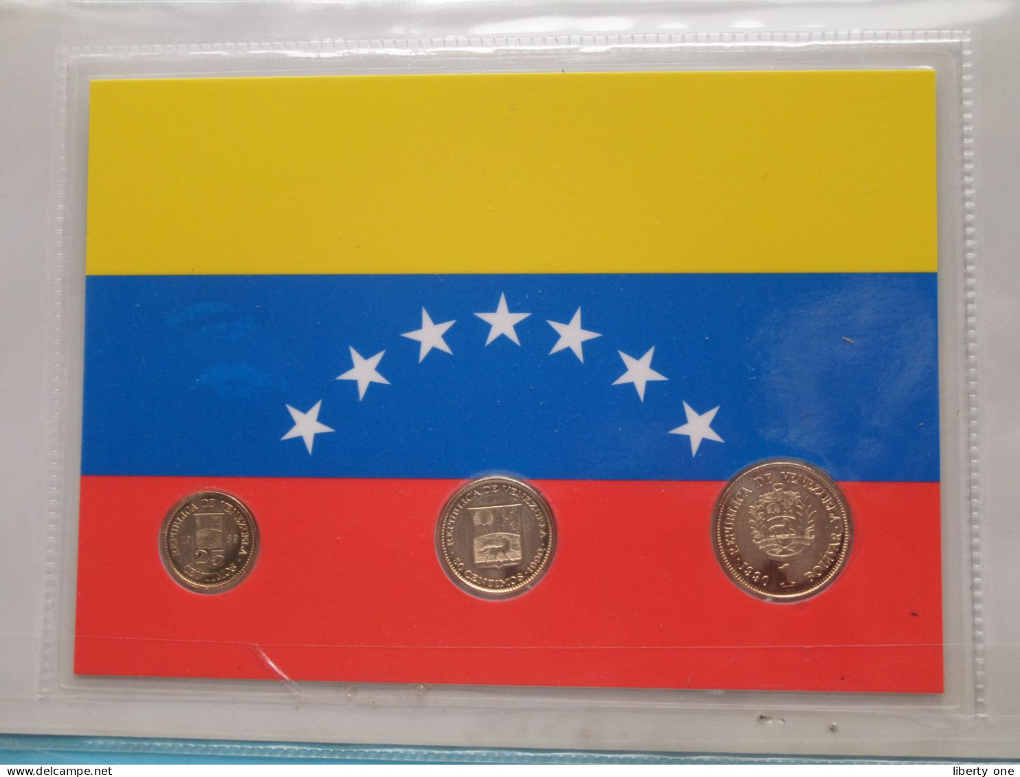 Set Of 3 Coins > VENEZUELA ( DETAIL > Voir / See SCANS ) Gold Plated ! - Venezuela