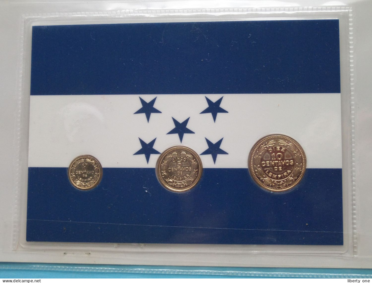 Set Of 3 Coins > HONDURAS ( DETAIL > Voir / See SCANS ) Gold Plated ! - Honduras