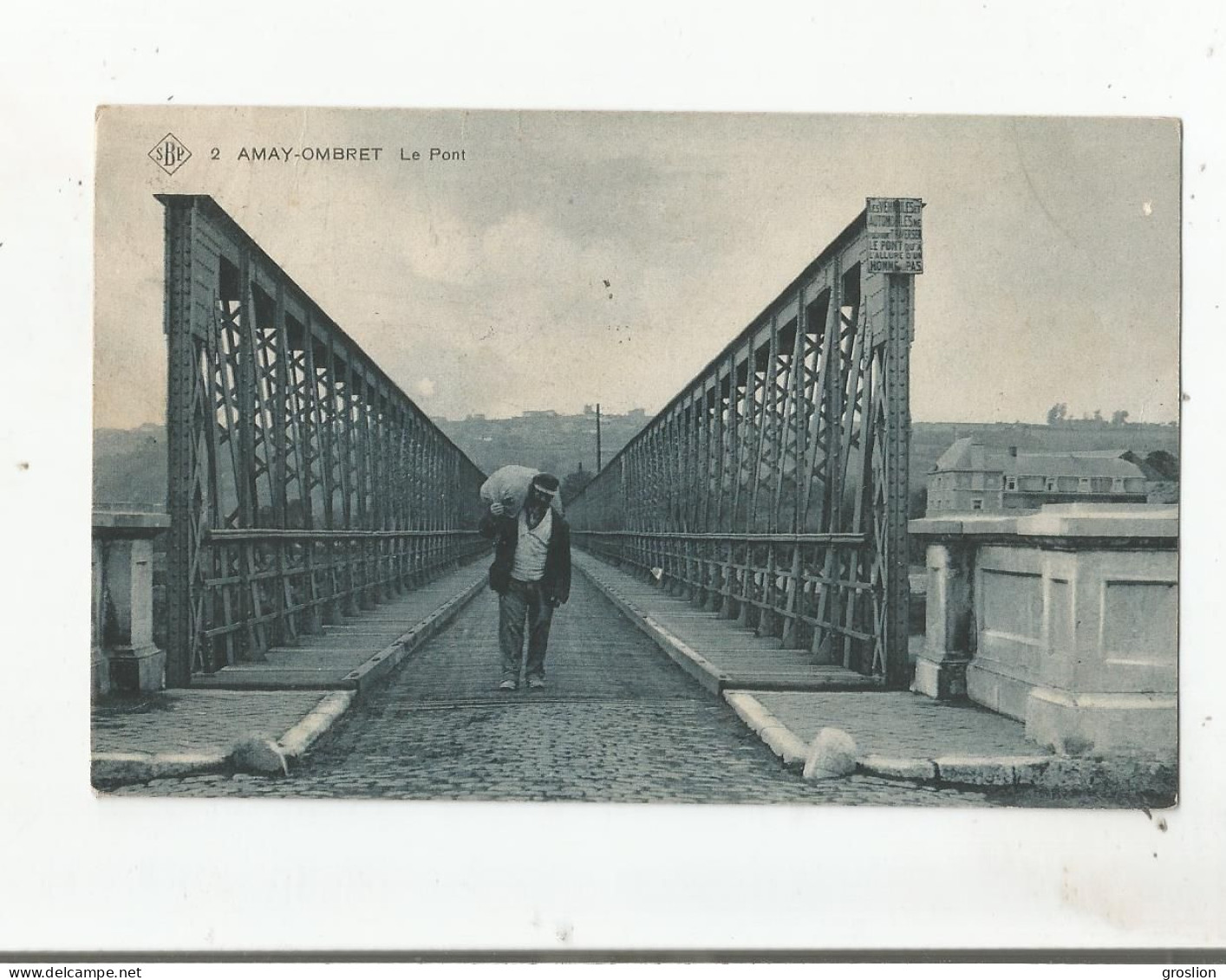 AMAY OMBRET 2 LE PONT 1910 - Amay