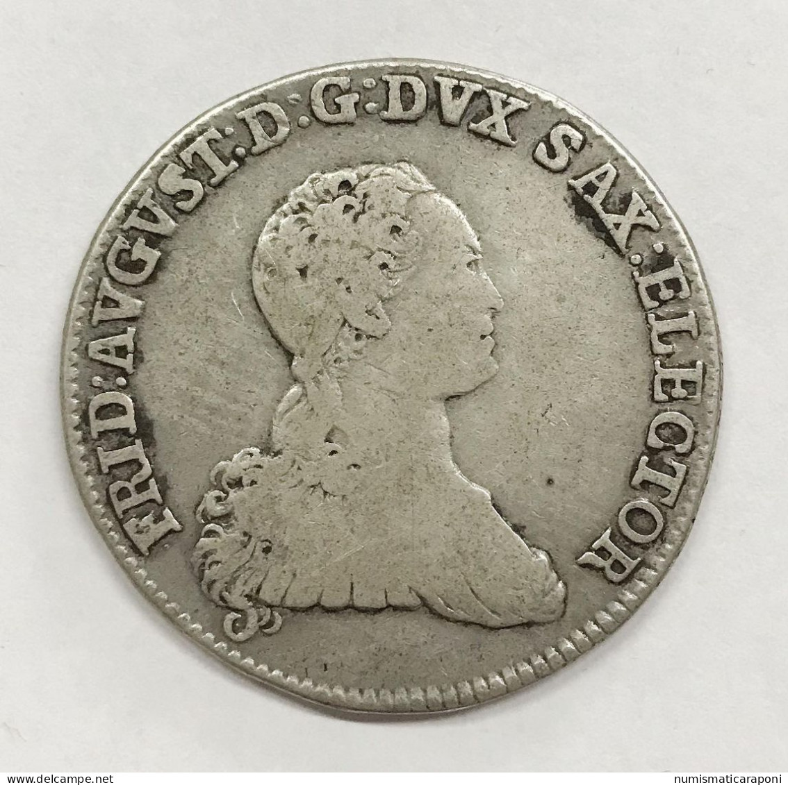 Germania Germany Saxony Friedrich August 1763 - 1806 2/3 Thaler 1768 Km#981  E.987 - Taler & Doppeltaler