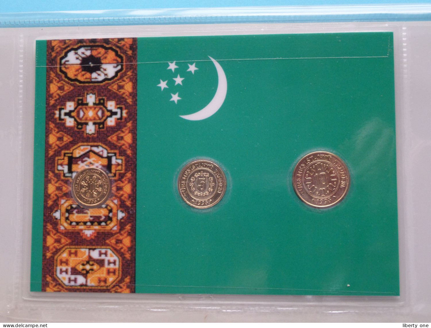 Set Of 3 Coins > TURKMENISTAN ( DETAIL > Voir / See SCANS ) Gold Plated ! - Turkmenistan