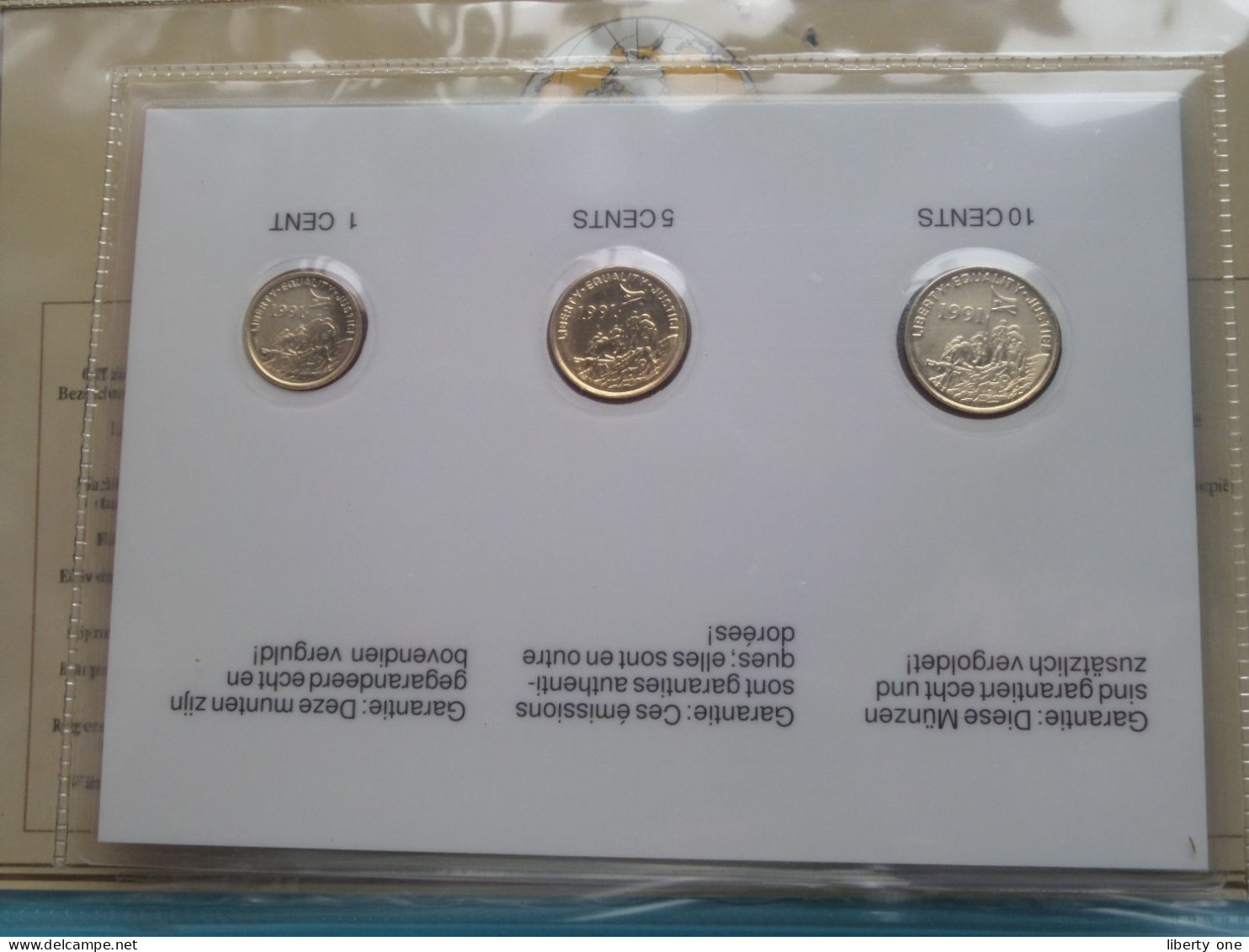 Set Of 3 Coins > ERITREA ( DETAIL > Voir / See SCANS ) Gold Plated ! - Erythrée