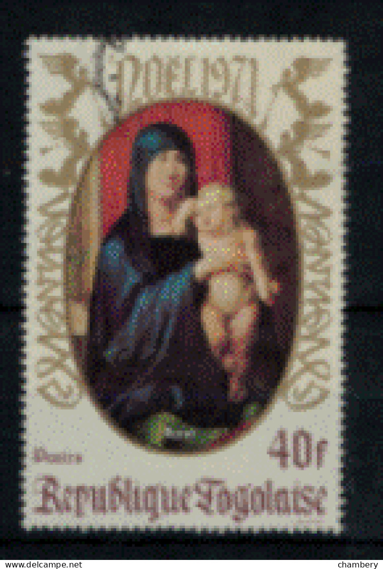 Togo - "Noël - Tableau De La Vierge Et L'Enfant" - Oblitéré N°733 De 1971 - Togo (1960-...)