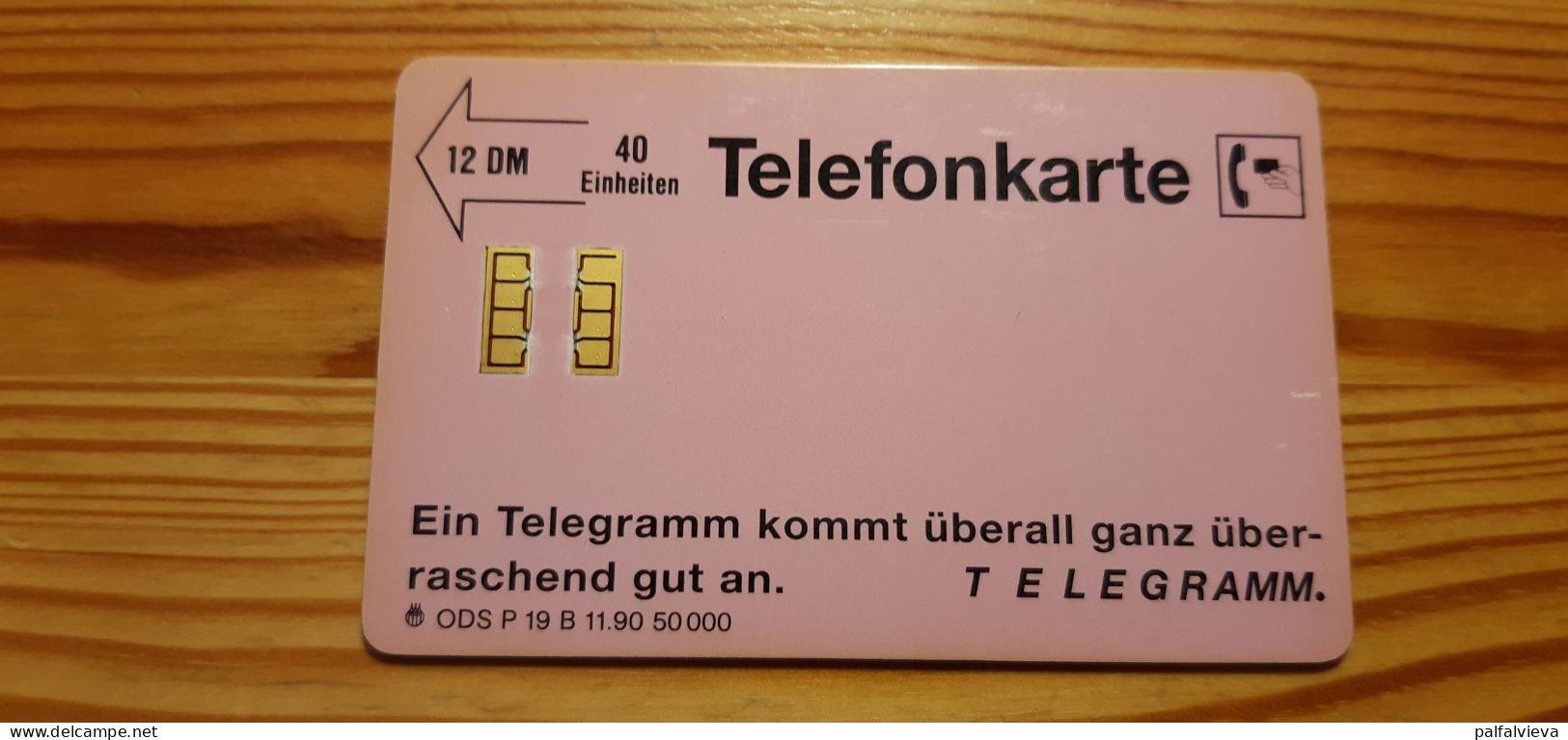 Phonecard Germany P 19 B 10.90. Telegramm, Woman 50.000 Ex. - P & PD-Series: Schalterkarten Der Dt. Telekom