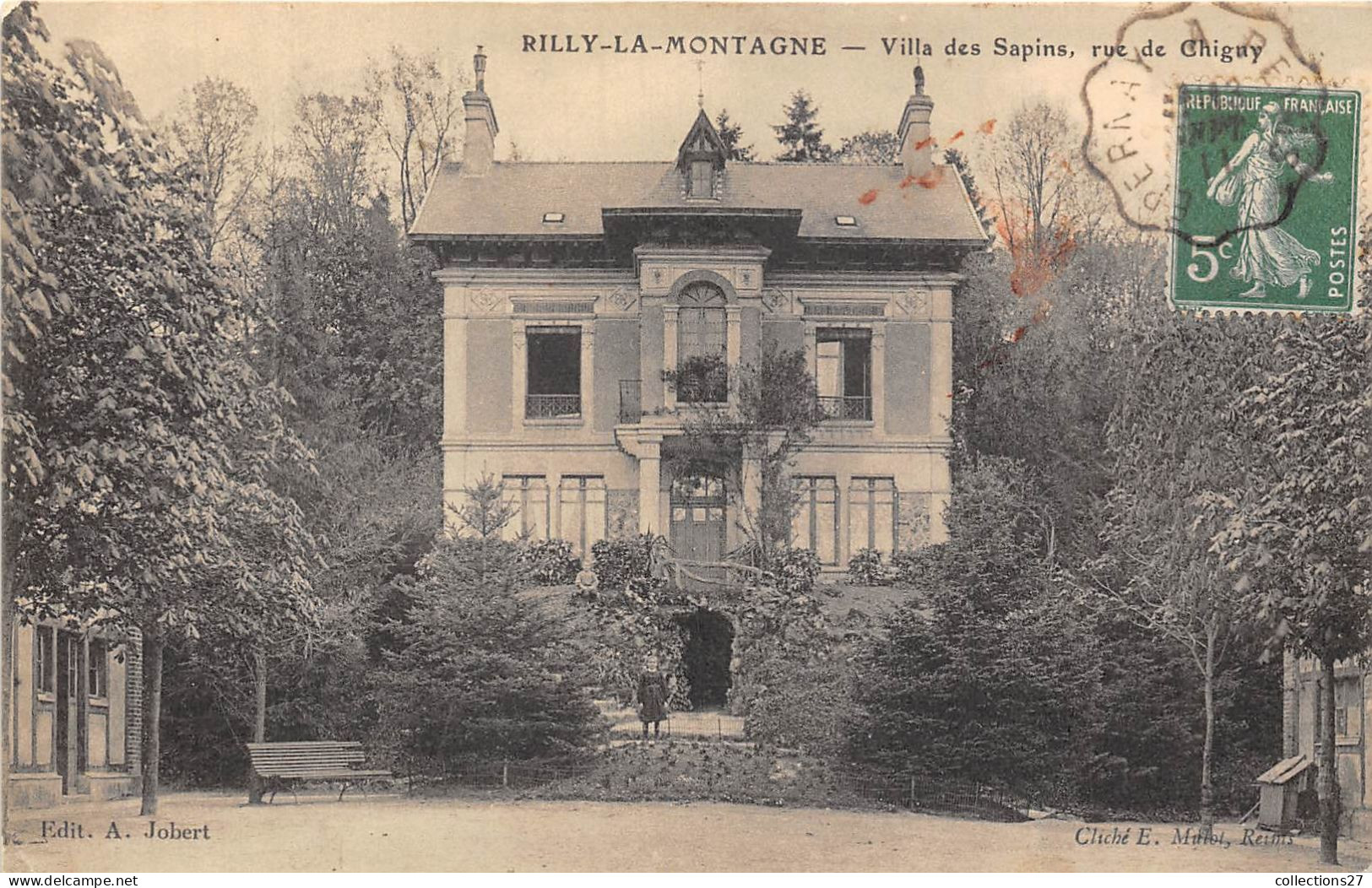 51-RILLY-LA-MONTAGNE- VILLA DES SAPINS RUE DE CHIGNY - Rilly-la-Montagne