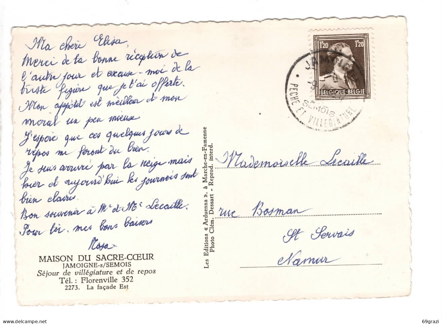 Jamoigne Lot de 5 cartes postales