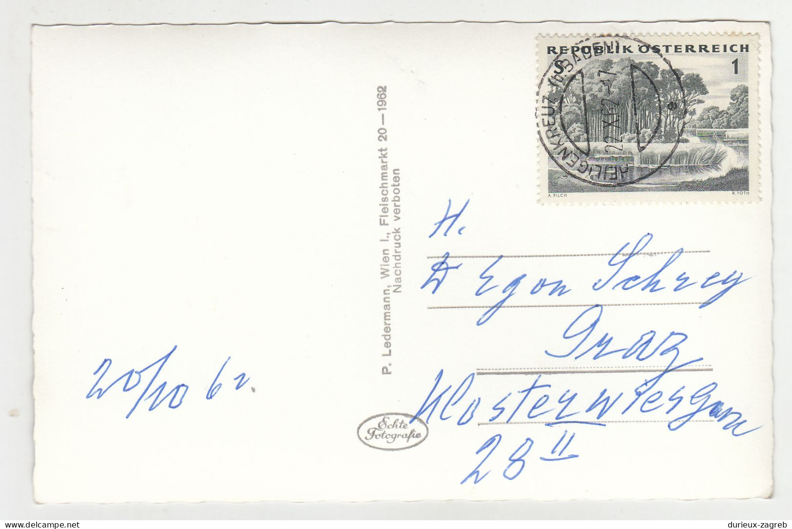 Heiligenkreuz Old Postcard Posted 1962 B230720 - Heiligenkreuz