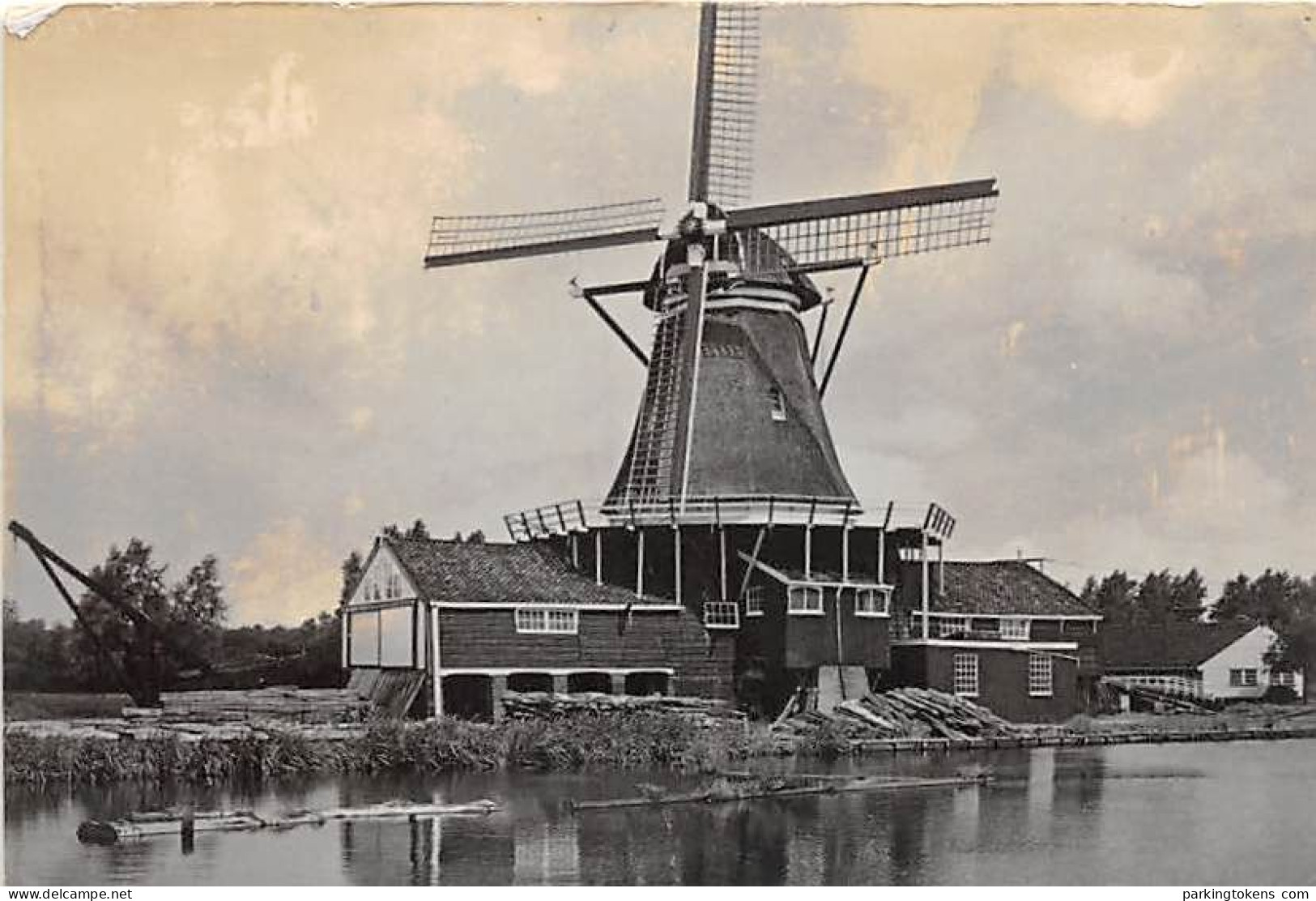 E620 - Leiden Molen De Herder Haarlemmerweg - Foto Ong 14x9.5cm - Molen - Moulin - Mill - Mühle - Leiden