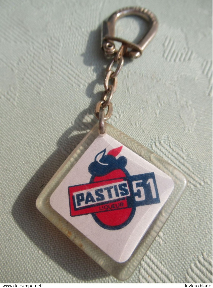 Porte-Clé Publicitaire Ancien/Spiritueux /PASTIS 51 /Plastique / Vers 1960-1970   POC580 - Porte-clefs