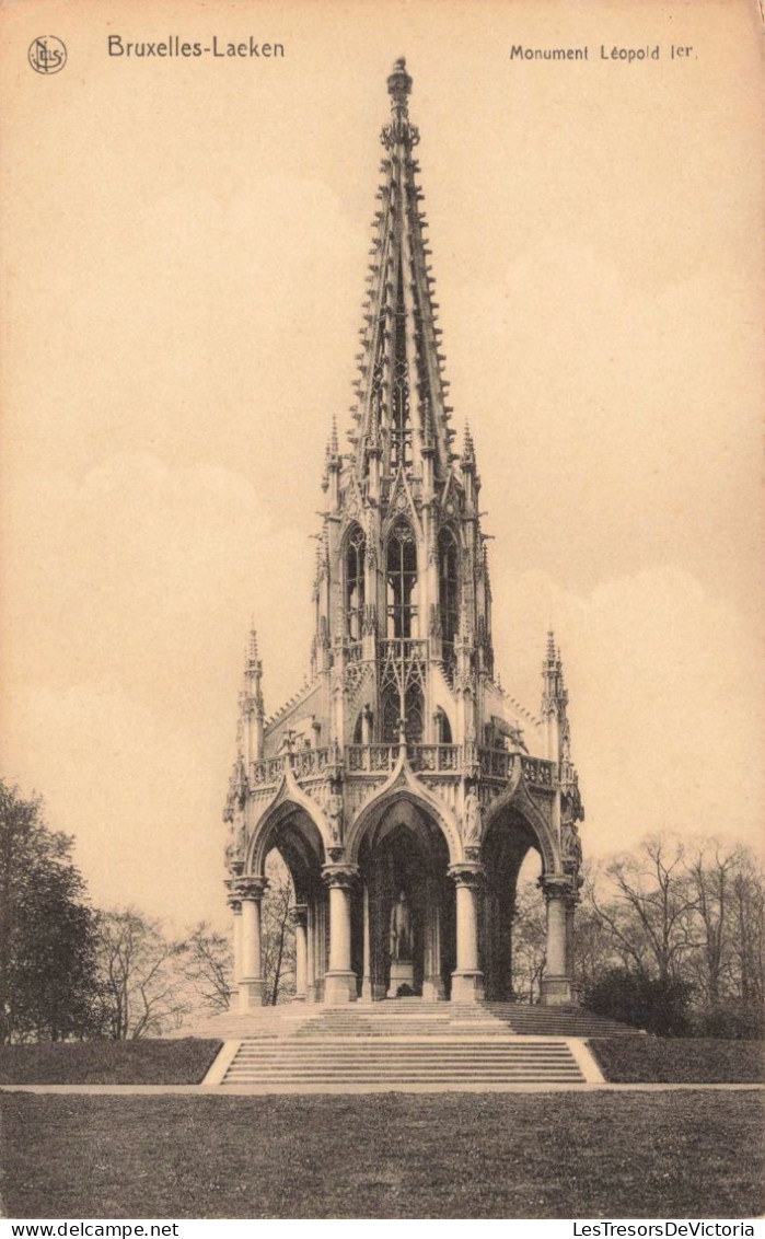 BELGIQUE - Bruxelles - Laeken - Monument Léopold Ier - Carte Postale Ancienne - Monumenten, Gebouwen