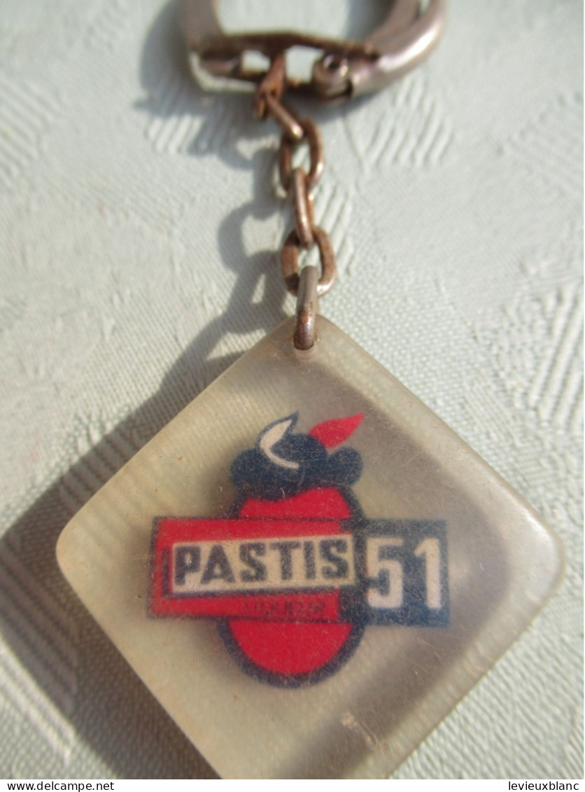 Porte-Clé Publicitaire Ancien/Spiritueux /PASTI 51 /Plastique / Vers 1960-1970   POC581 - Porte-clefs