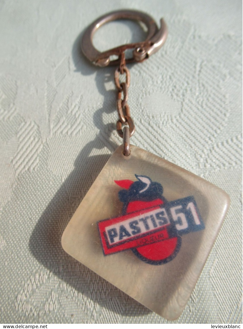 Porte-Clé Publicitaire Ancien/Spiritueux /PASTI 51 /Plastique / Vers 1960-1970   POC581 - Key-rings
