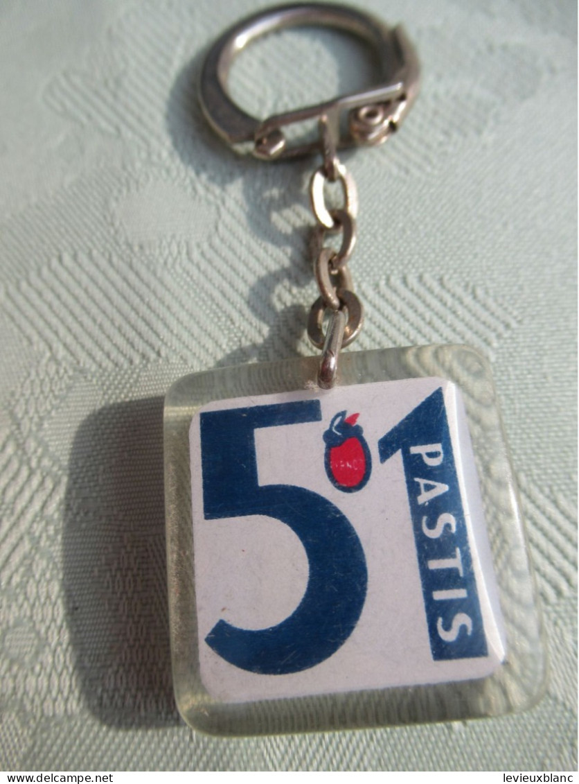 Porte-Clé Publicitaire Ancien/Spiritueux /PASTIS 51 /Plastique / Vers 1960-1970   POC582 - Key-rings