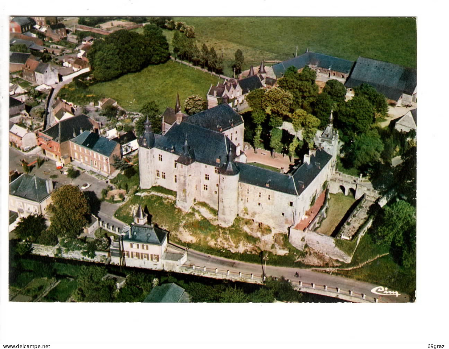 Ecaussinnes Lalaing Vue Aérienne Château Fort - Ecaussinnes