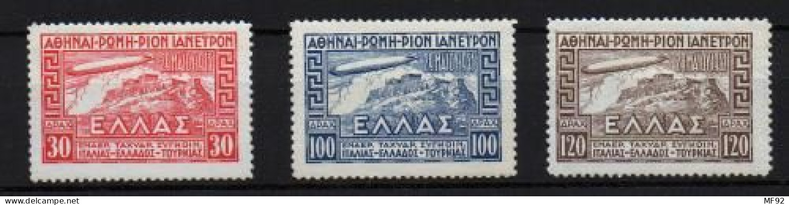 Grecia (aéreo) Nº 5/7. Año 1933 - Unused Stamps