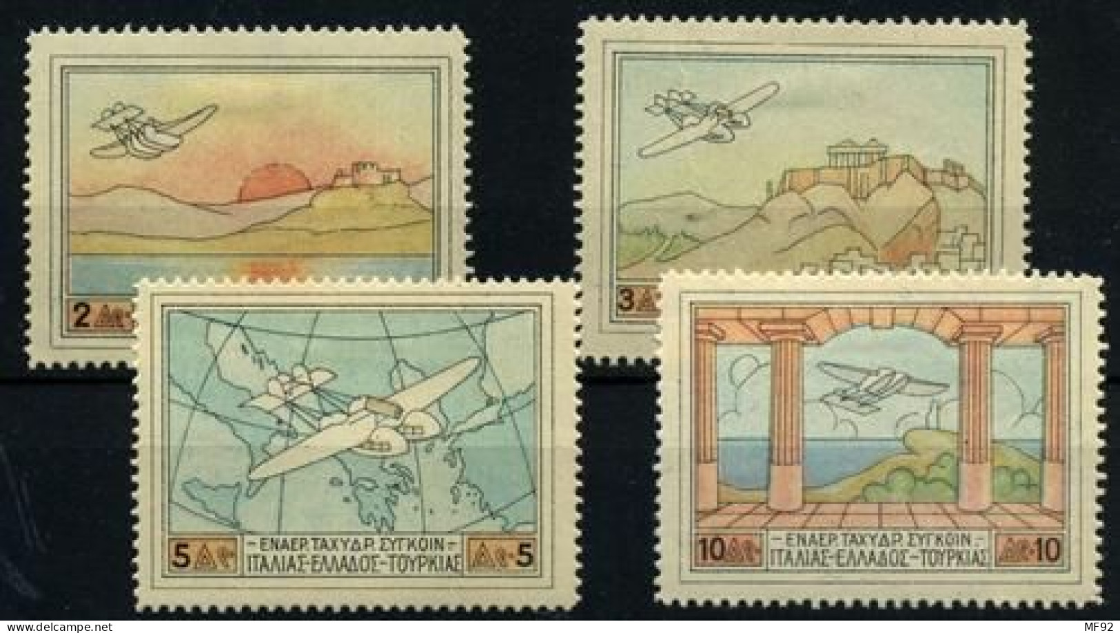 Grecia (aéreos) Nº 1/4. - Unused Stamps