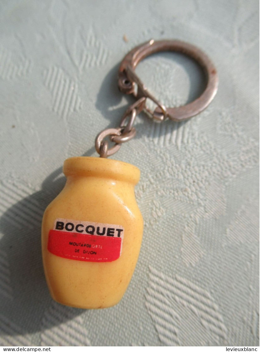 Porte-Clé Publicitaire Ancien/Moutarde /BOCQUET Moutarde De Dijon  /Plastique / Vers 1960-1970   POC593 - Key-rings