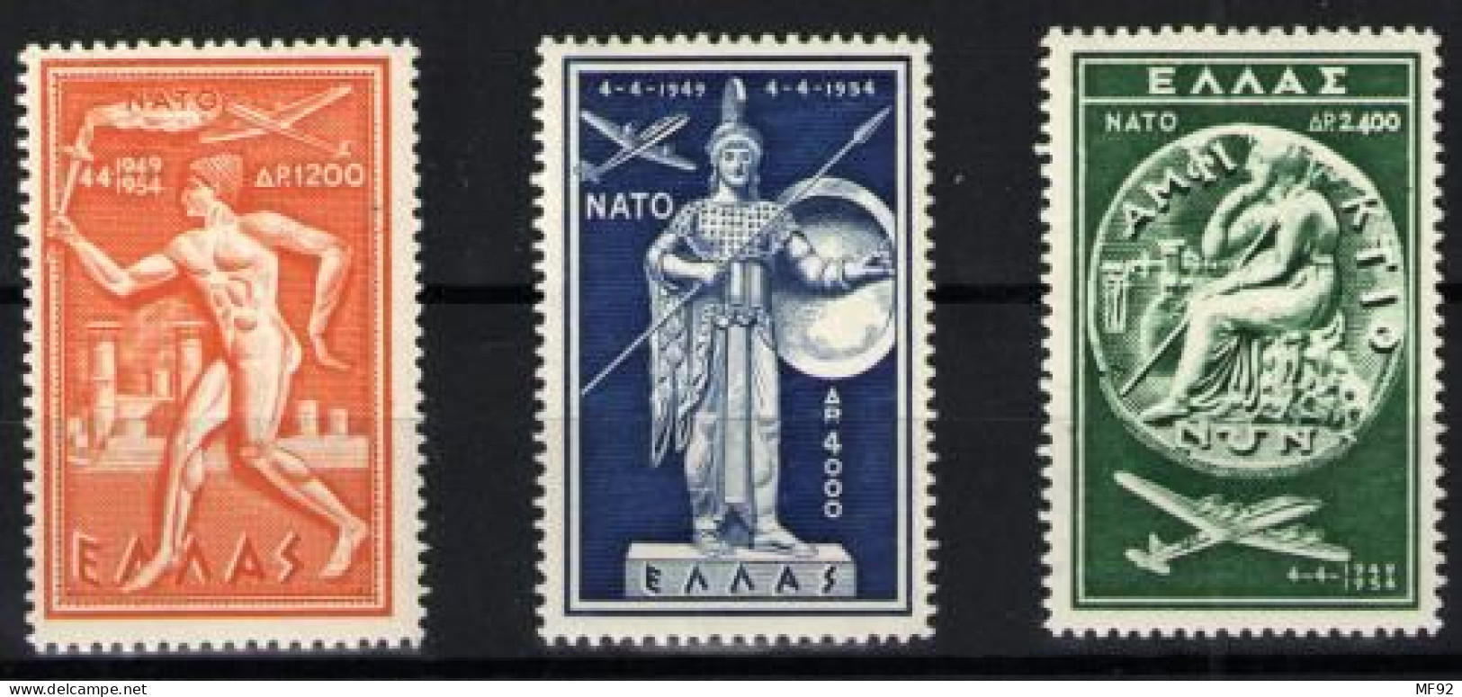 Grecia (aéreos) Nº 66/68 - Neufs