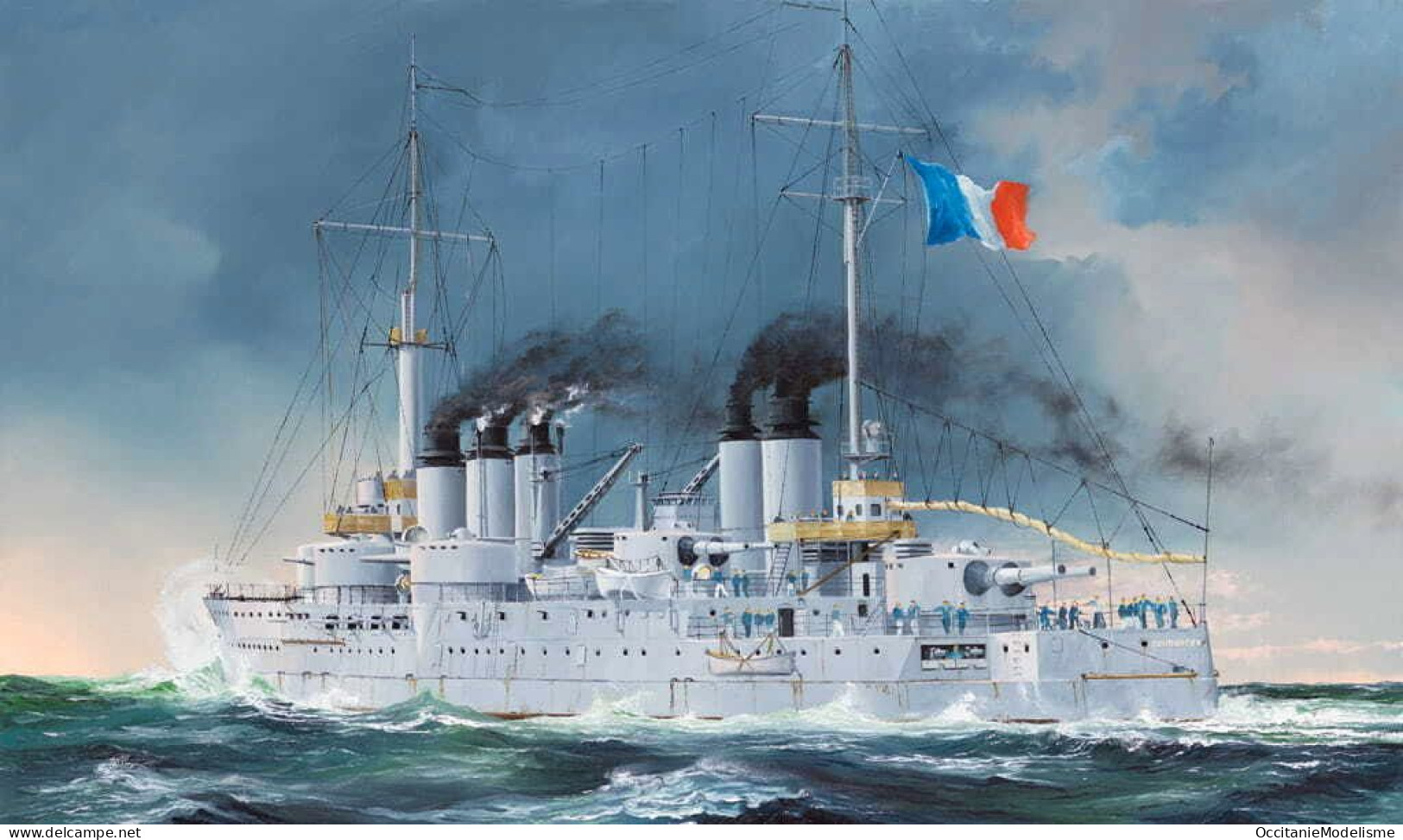 HobbyBoss - CUIRASSÉ CONDORCET Pre-Dreadnought WWI Marine Française Maquette Kit Plastique Réf. 86505 Neuf NBO 1/350 - Barcos