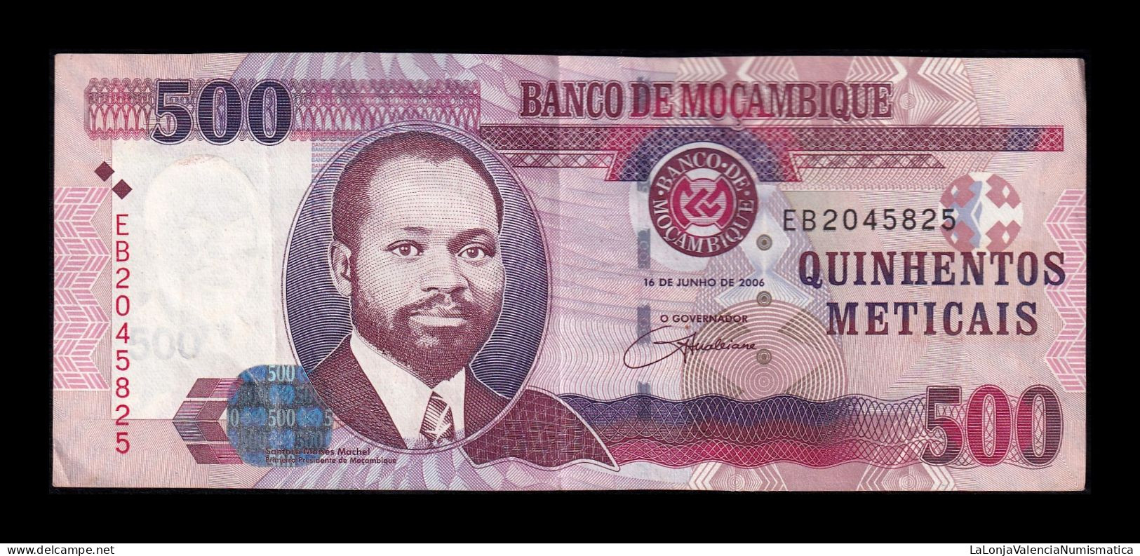 Mozambique 500 Meticais 2006 Pick 147 Mbc Vf - Mozambique