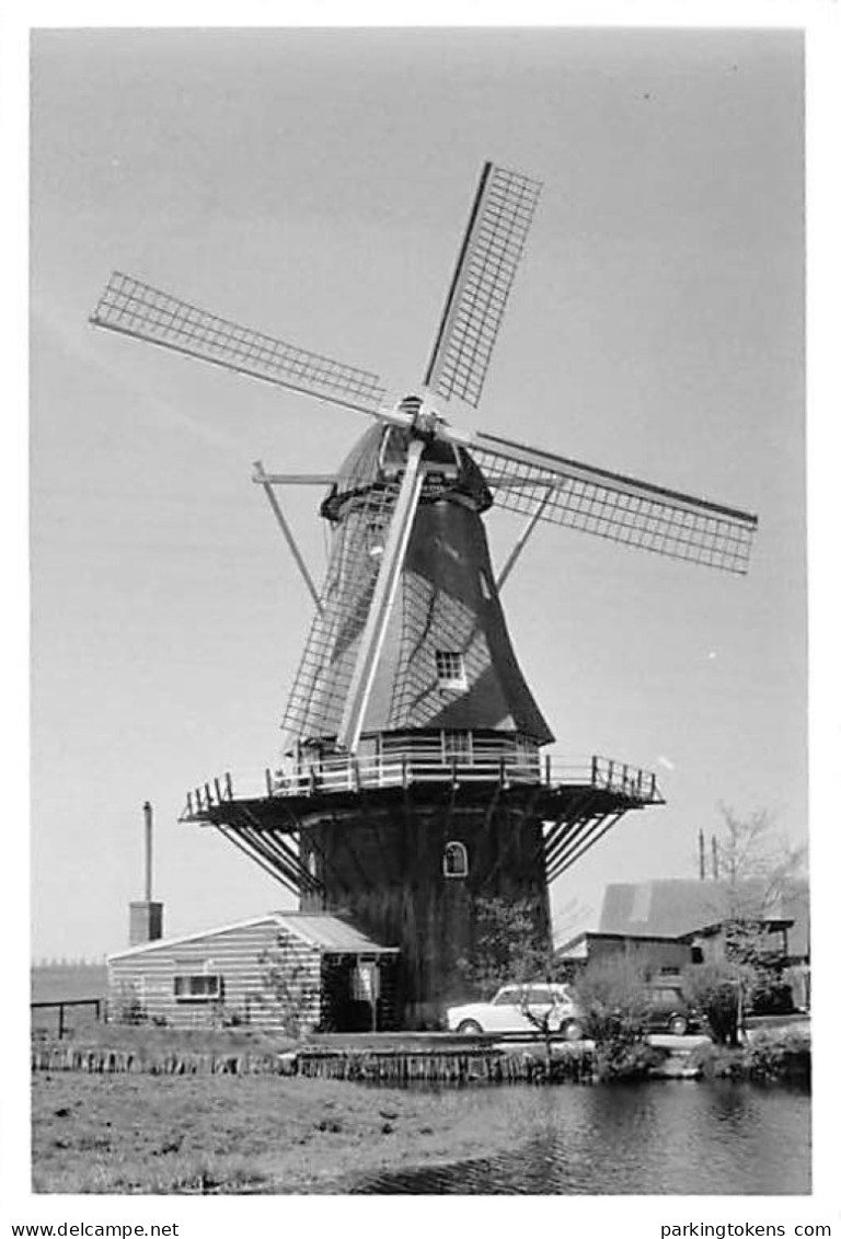 E635 - Alphen A/d Rijn Aarlanderveen - Foto Ong 8x12cm - Molen - Moulin - Mill - Mühle - Alphen A/d Rijn