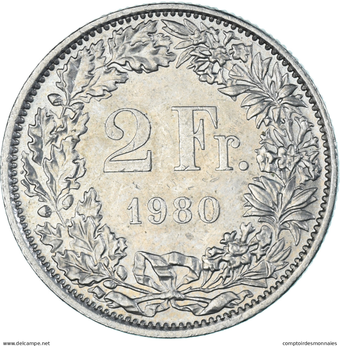 Monnaie, Suisse, 2 Francs, 1980 - Autres & Non Classés