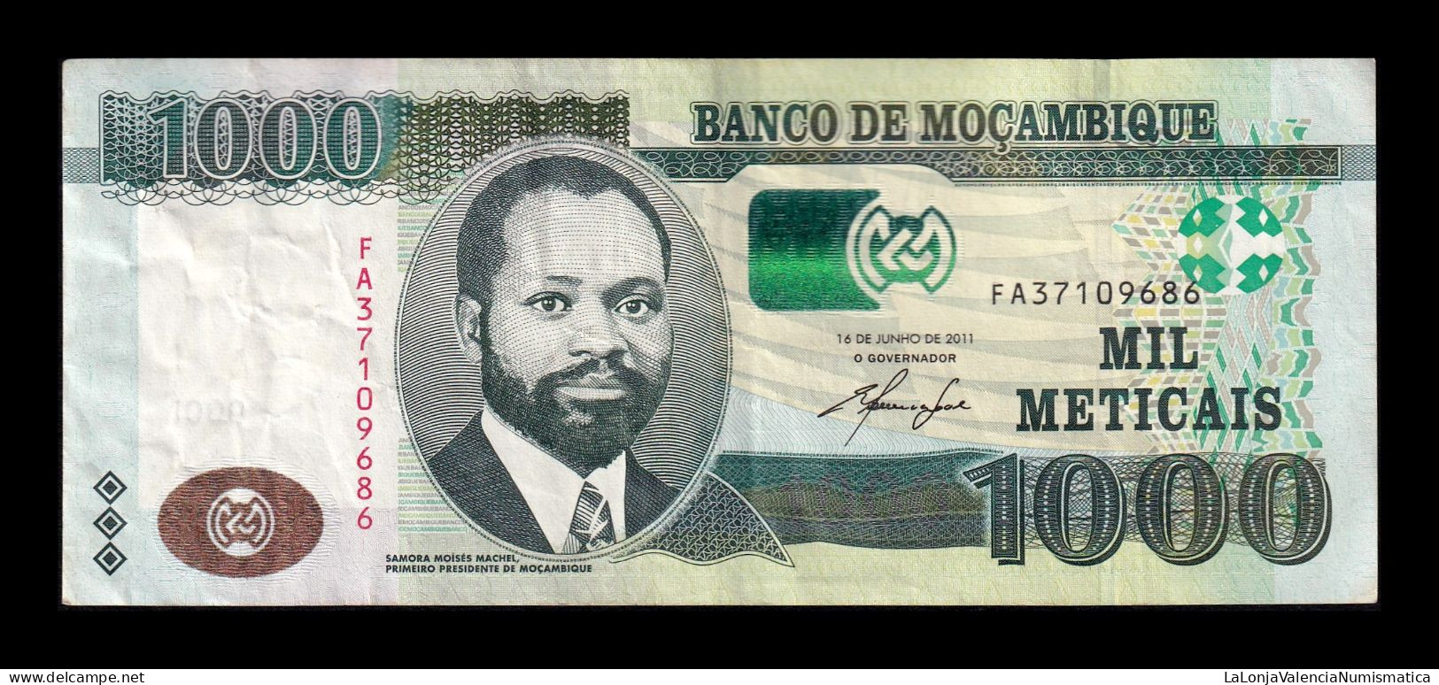 Mozambique 1000 Meticais 2011 Pick 154a Mbc Vf - Mozambico