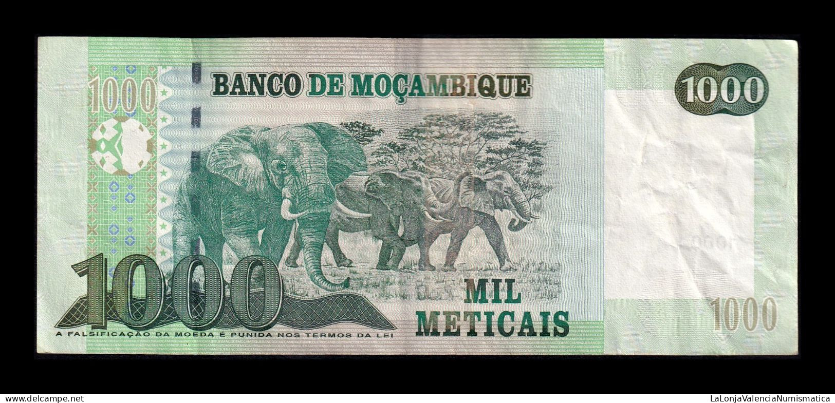 Mozambique 1000 Meticais 2011 Pick 154a Mbc Vf - Mozambique
