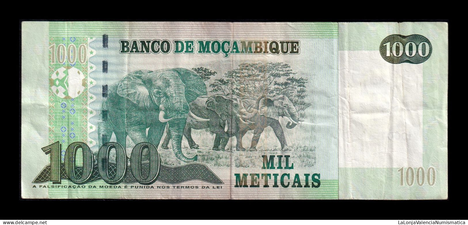 Mozambique 1000 Meticais 2011 Pick 154a Mbc Vf - Mozambique