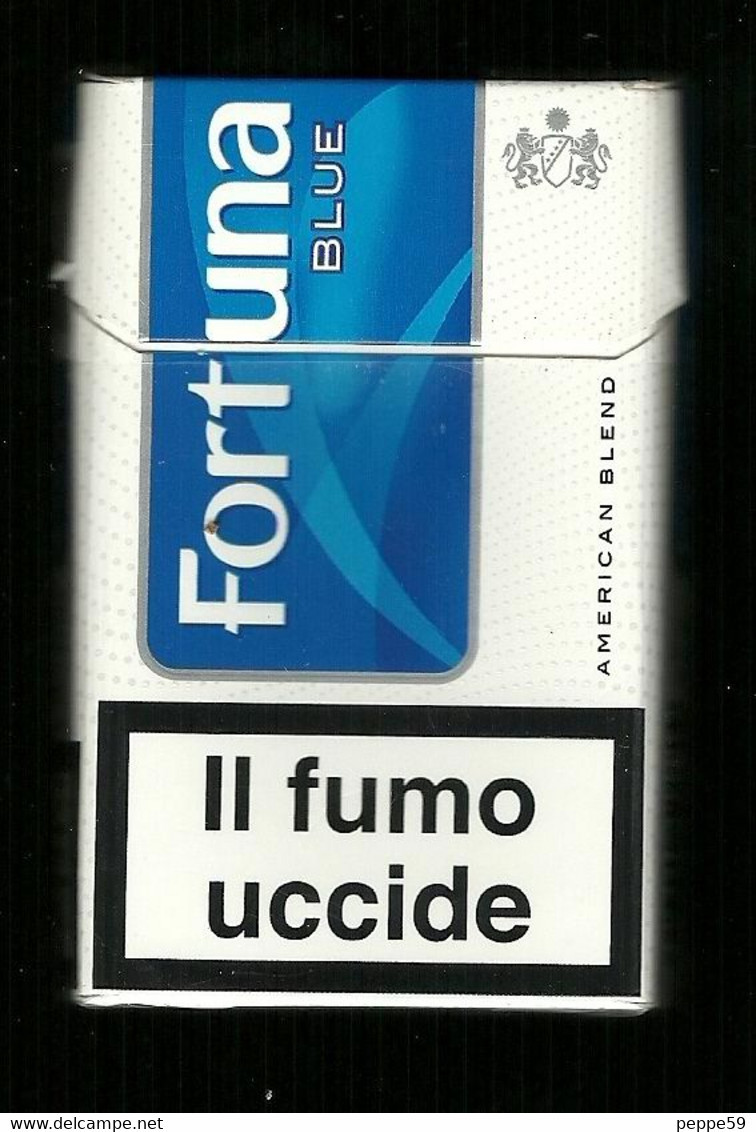Tabacco Pacchetto Di Sigarette Italia - Fortuna  Blue Da 20 Pezzi - ( Vuoto ) - Empty Cigarettes Boxes