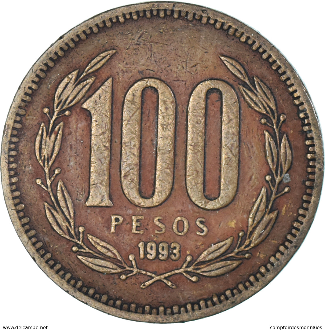 Monnaie, Chili, 100 Pesos, 1993 - Chili