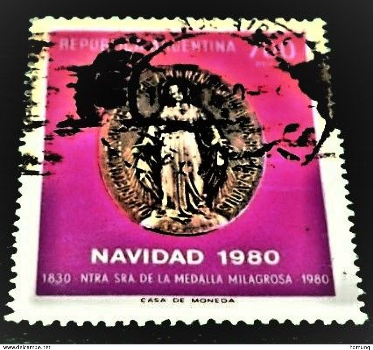 Argentina,1980. Christmas.1980. ( Wunder Medallie ), Michel # 1499 - Usati