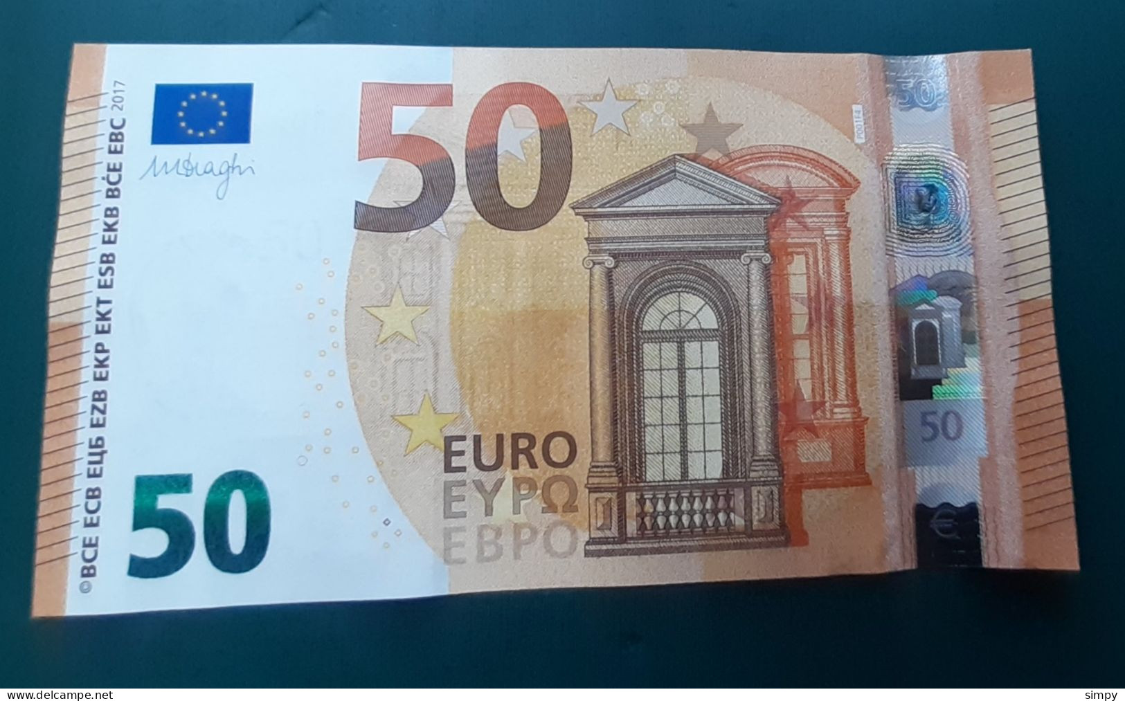 NETHERLANDS 50 Euro 2017  Letter PB UNC  P001 F4 Nederland - 50 Euro