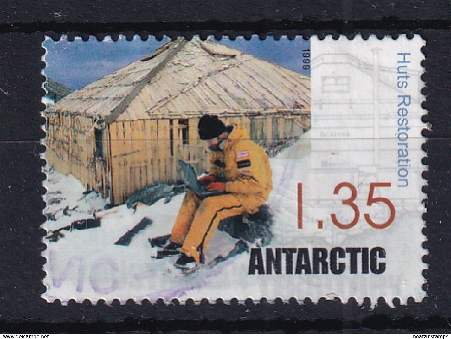 AAT (Australia): 1999   Restoration Of Mawson's Huts  SG129   $1.35  Used  - Gebraucht