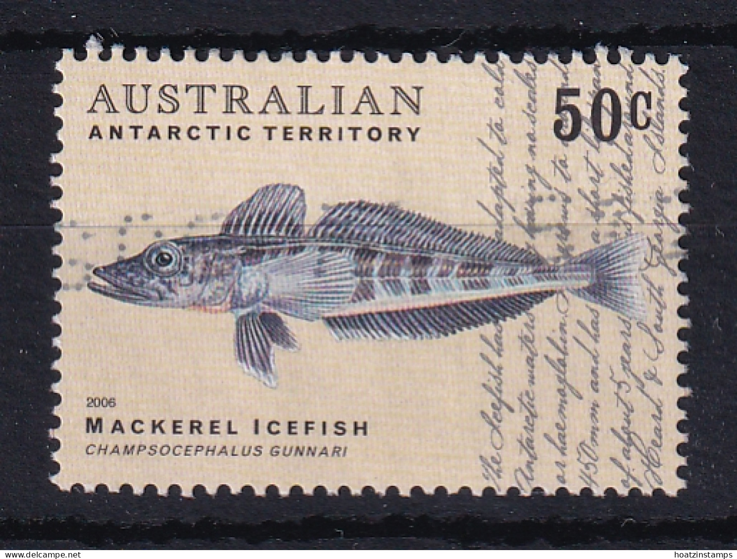 AAT (Australia): 2006   Fish Of The Australian Antarctic Territory  SG172   50c   Used  - Gebraucht