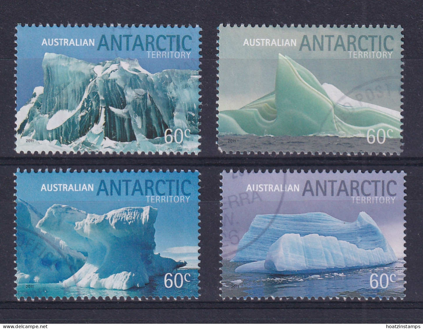 AAT (Australia): 2011   Icebergs  Used - Oblitérés