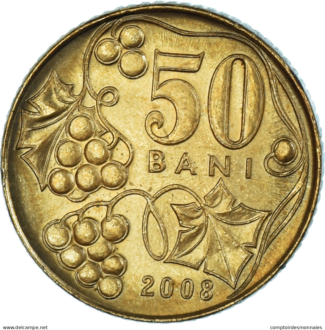 Monnaie, Moldavie, 50 Bani, 2008 - Moldavië