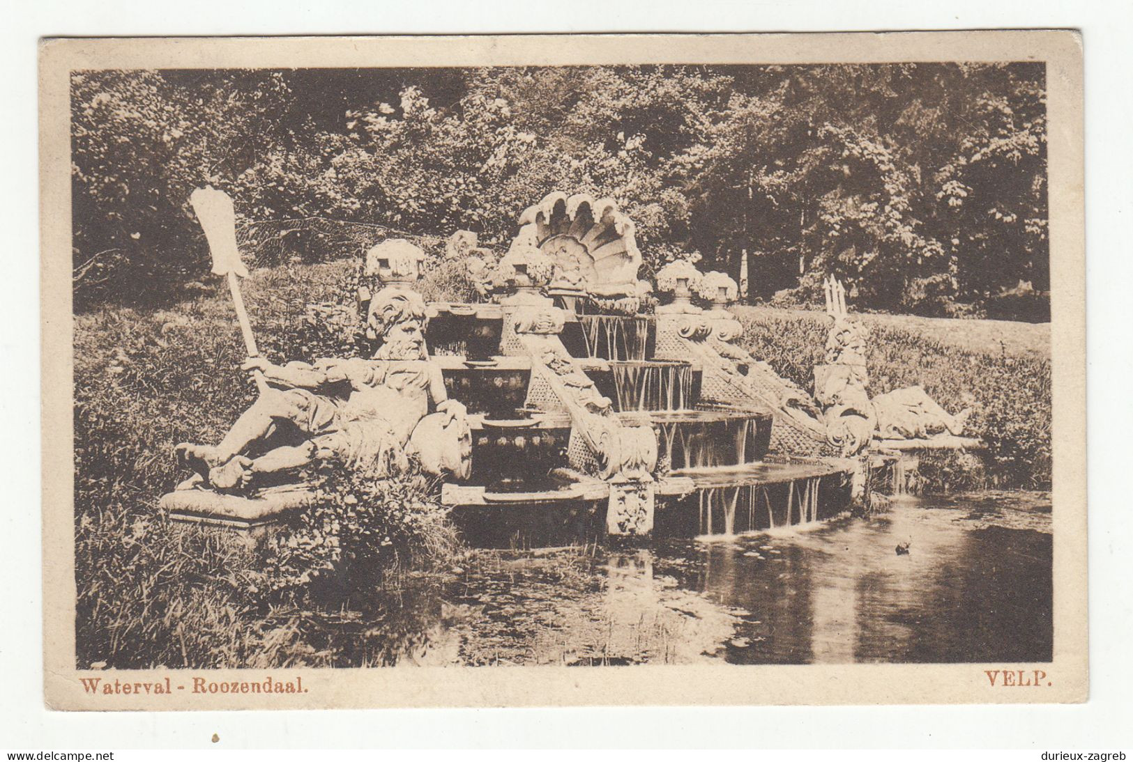 Velp. Waterval - Roozendaal Old Postcard Posted 1927 B230720 - Velp / Rozendaal