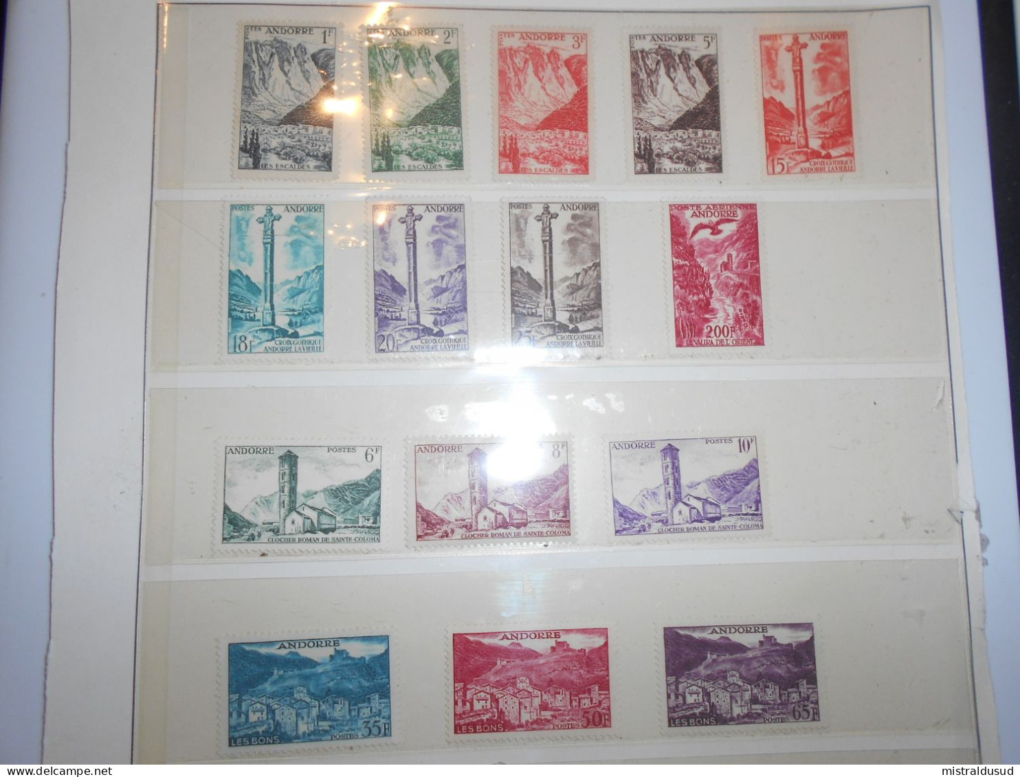 Andorre Français Collection , 15 Timbres Neufs Des Annees 50 - Collezioni